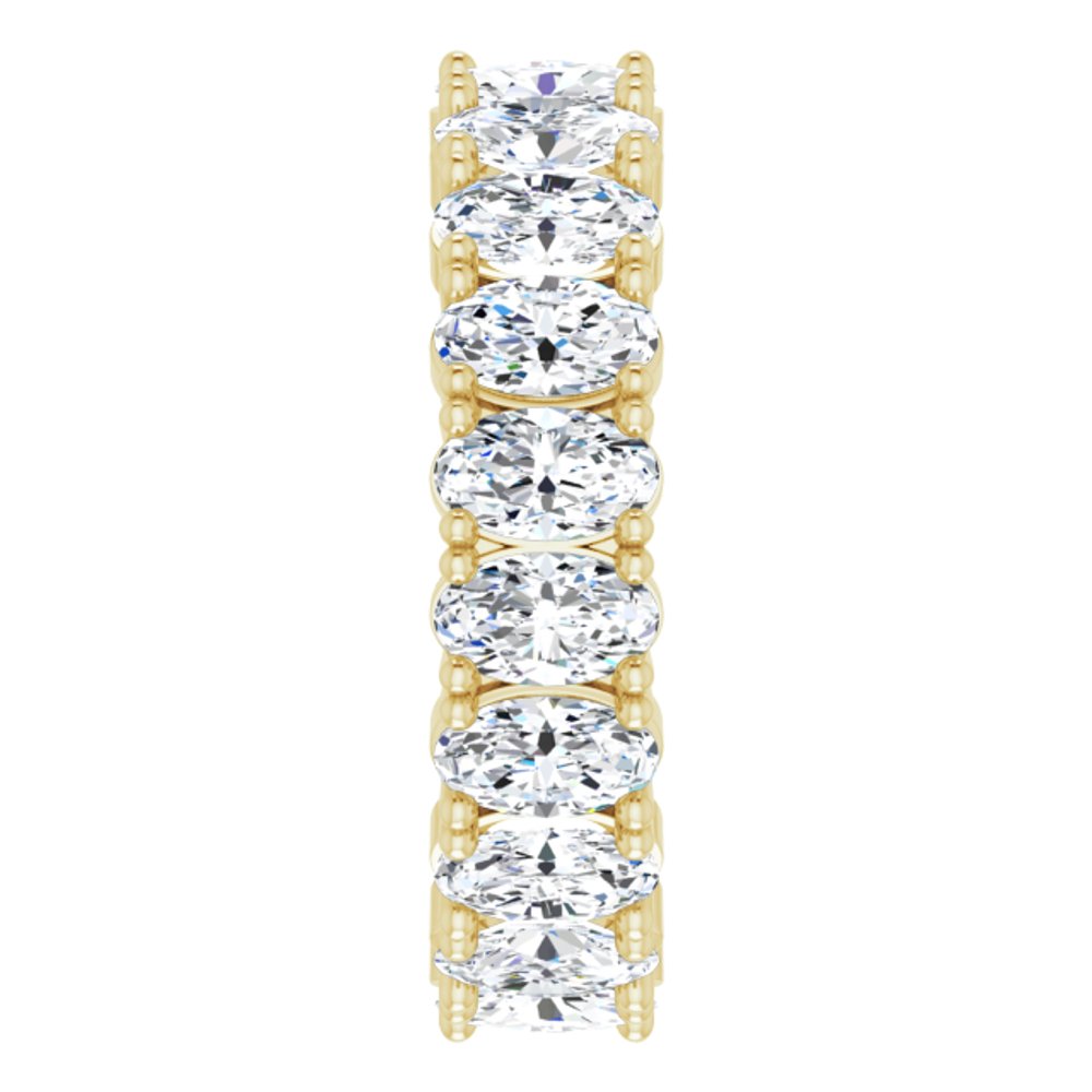 14K Yellow Gold 3 5/8 CTW Lab-Grown Diamond Eternity Band Size 6.5