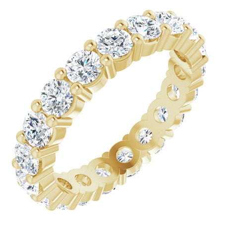 14K Yellow Gold 2 1/4 CTW Lab-Grown Diamond Eternity Band Size 6.5