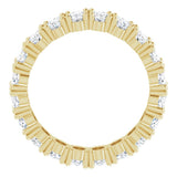 14K Yellow Gold 3 5/8 CTW Lab-Grown Diamond Eternity Band Size 6.5