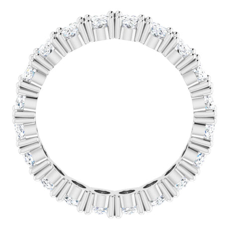 14K White Gold 3 5/8 CTW Lab-Grown Diamond Eternity Band Size 6.5