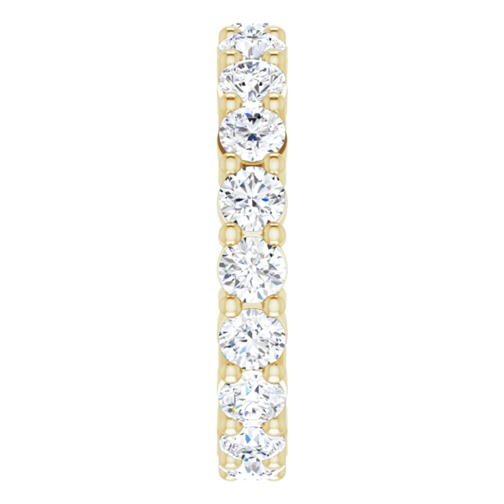 14K Yellow Gold 2 1/4 CTW Lab-Grown Diamond Eternity Band Size 6.5