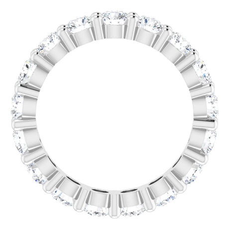 14K White Gold 2 3/4 CTW Lab-Grown Diamond Eternity Band Size 6.5