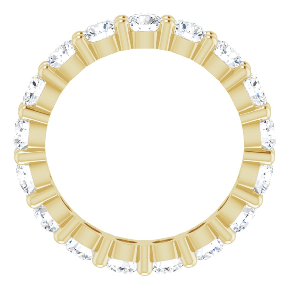 14K Yellow Gold 2 3/4 CTW Lab-Grown Diamond Eternity Band Size 6.5