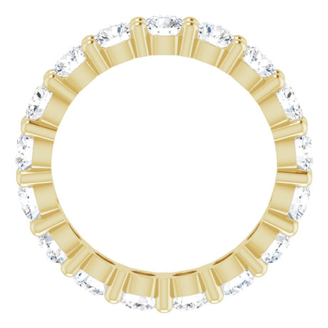 14K Yellow Gold 2 3/4 CTW Lab-Grown Diamond Eternity Band Size 6.5