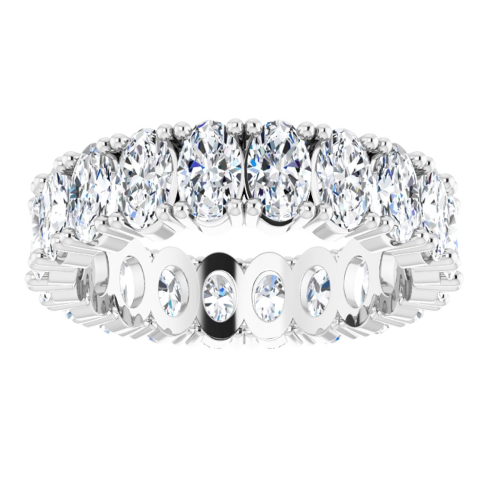 14K White Gold 3 5/8 CTW Lab-Grown Diamond Eternity Band Size 6.5