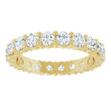 14K Yellow 1 9/10 CTW Lab-Grown Diamond Eternity Band Size 5.5