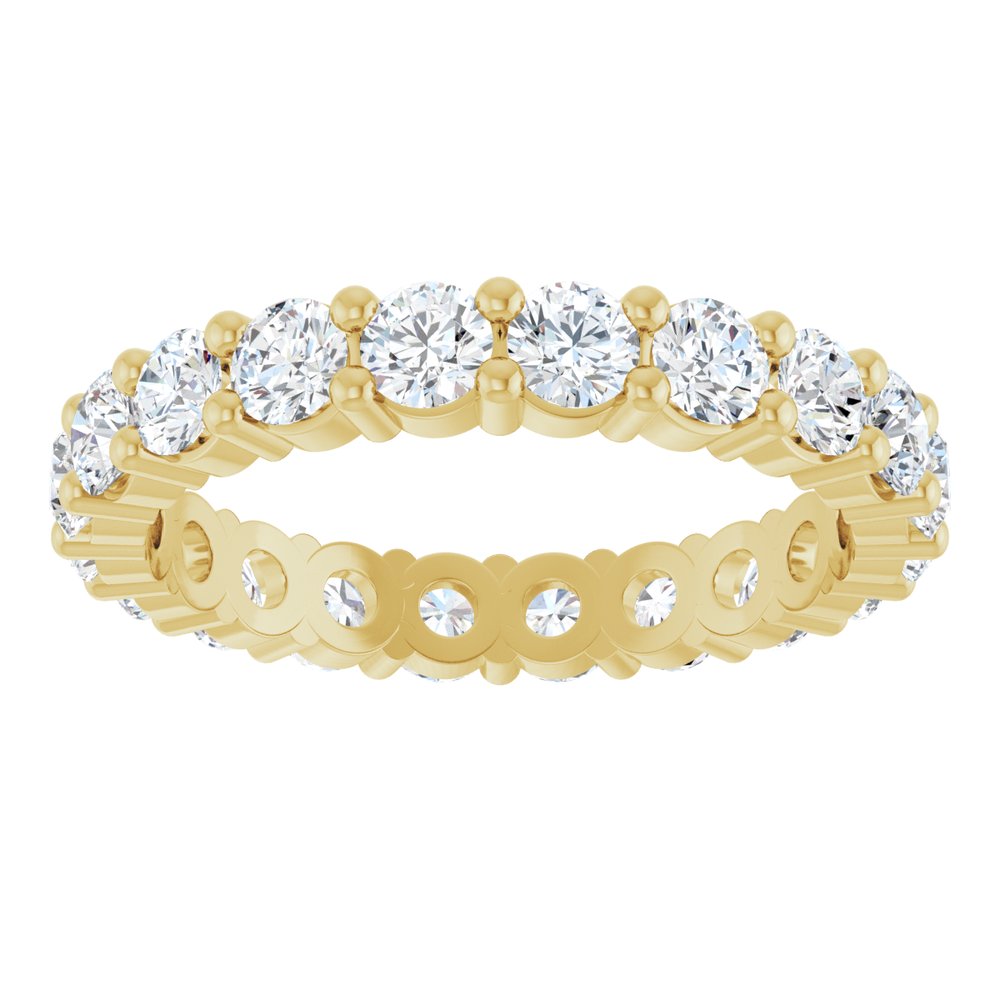 14K Yellow 1 3/4 CTW Lab-Grown Diamond Eternity Band Size 5