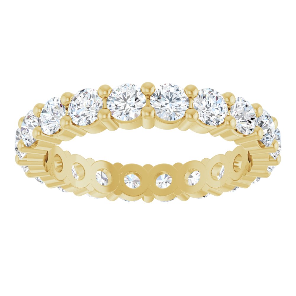 14K Yellow 2 CTW Lab-Grown Diamond Eternity Band Size 7