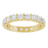 14K Yellow 2 CTW Lab-Grown Diamond Eternity Band Size 7