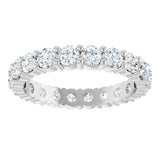 Platinum 1 5/8 CTW Lab-Grown Diamond Eternity Band Size 4.5