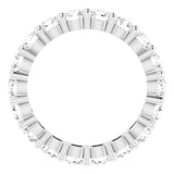 10K White Gold 2 1/6 CTW Natural Diamond Eternity Band Size 5.25
