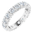 14K White Gold 2 3/4 CTW Lab-Grown Diamond Eternity Band Size 6.5