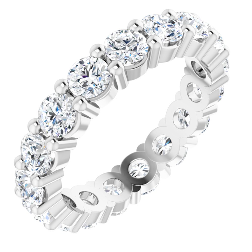 14K White Gold 2 3/4 CTW Lab-Grown Diamond Eternity Band Size 6.5