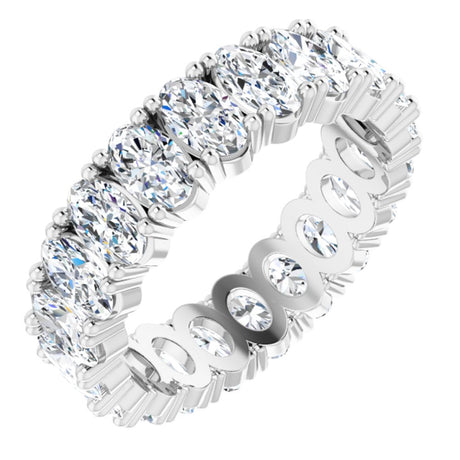 14K White Gold 3 5/8 CTW Lab-Grown Diamond Eternity Band Size 6.5
