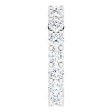 10K White Gold 2 1/6 CTW Natural Diamond Eternity Band Size 5.25