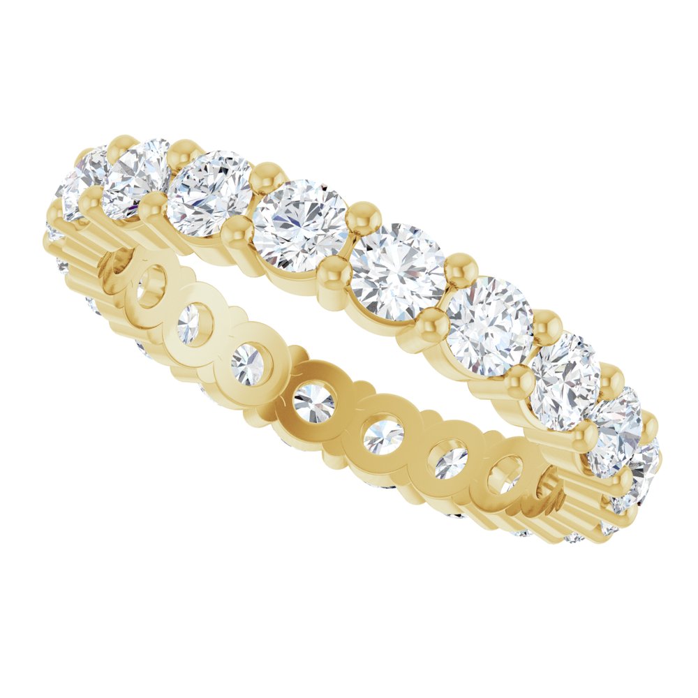 14K Yellow 1 3/4 CTW Lab-Grown Diamond Eternity Band Size 5