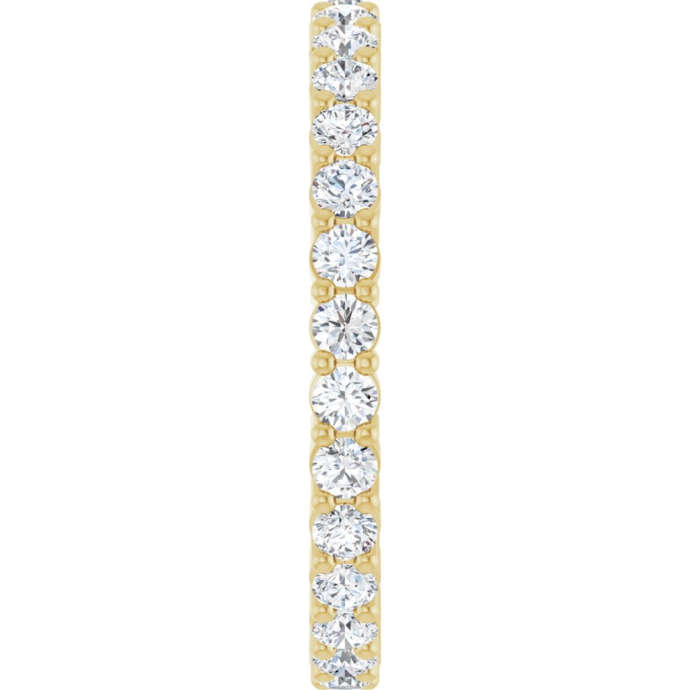 14K Yellow Gold 7/8 CTW Natural Diamond Eternity Band Size 7