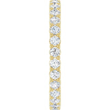 14K Yellow Gold 7/8 CTW Natural Diamond Eternity Band Size 7