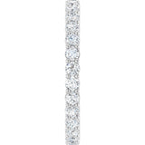 Platinum 3/4 CTW Natural Diamond Eternity Band Size 4.5