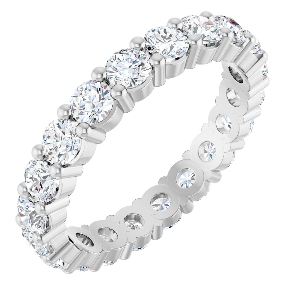 14K White 1 3/4 CTW Lab-Grown Diamond Eternity Band Size 4.5