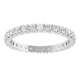 Platinum 3/4 CTW Natural Diamond Eternity Band Size 4.5