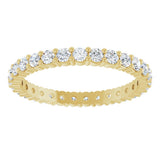 14K Yellow Gold 7/8 CTW Natural Diamond Eternity Band Size 7