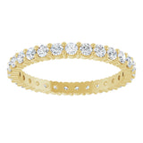 14K Yellow 1 CTW Lab-Grown Diamond Eternity Band