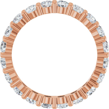 14K Rose 1 3/4 CTW Lab-Grown Diamond Eternity Band Size 4.5