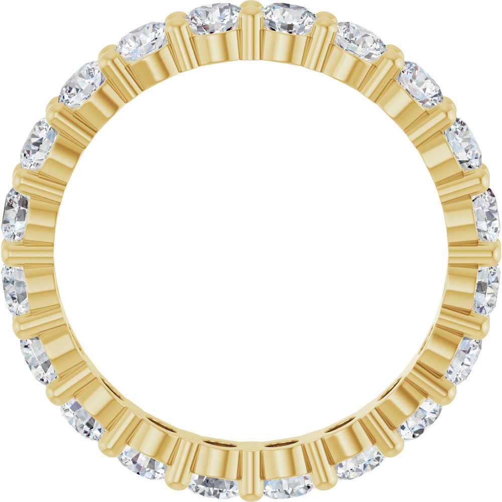 14K Yellow 2 CTW Lab-Grown Diamond Eternity Band Size 7