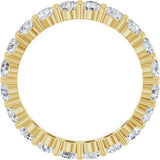 14K Yellow 2 CTW Lab-Grown Diamond Eternity Band Size 7