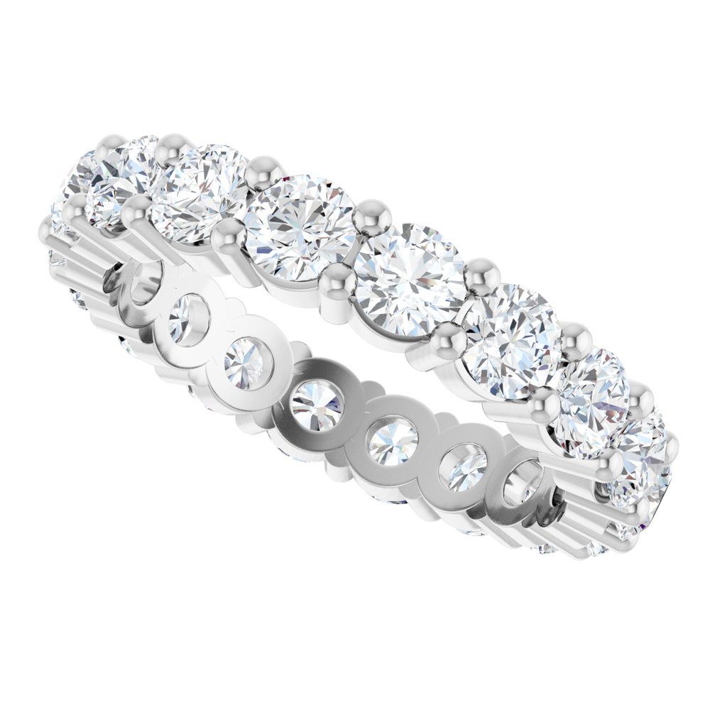 10K White Gold 3 1/4 CTW Lab-Grown Diamond Eternity Band Size 7