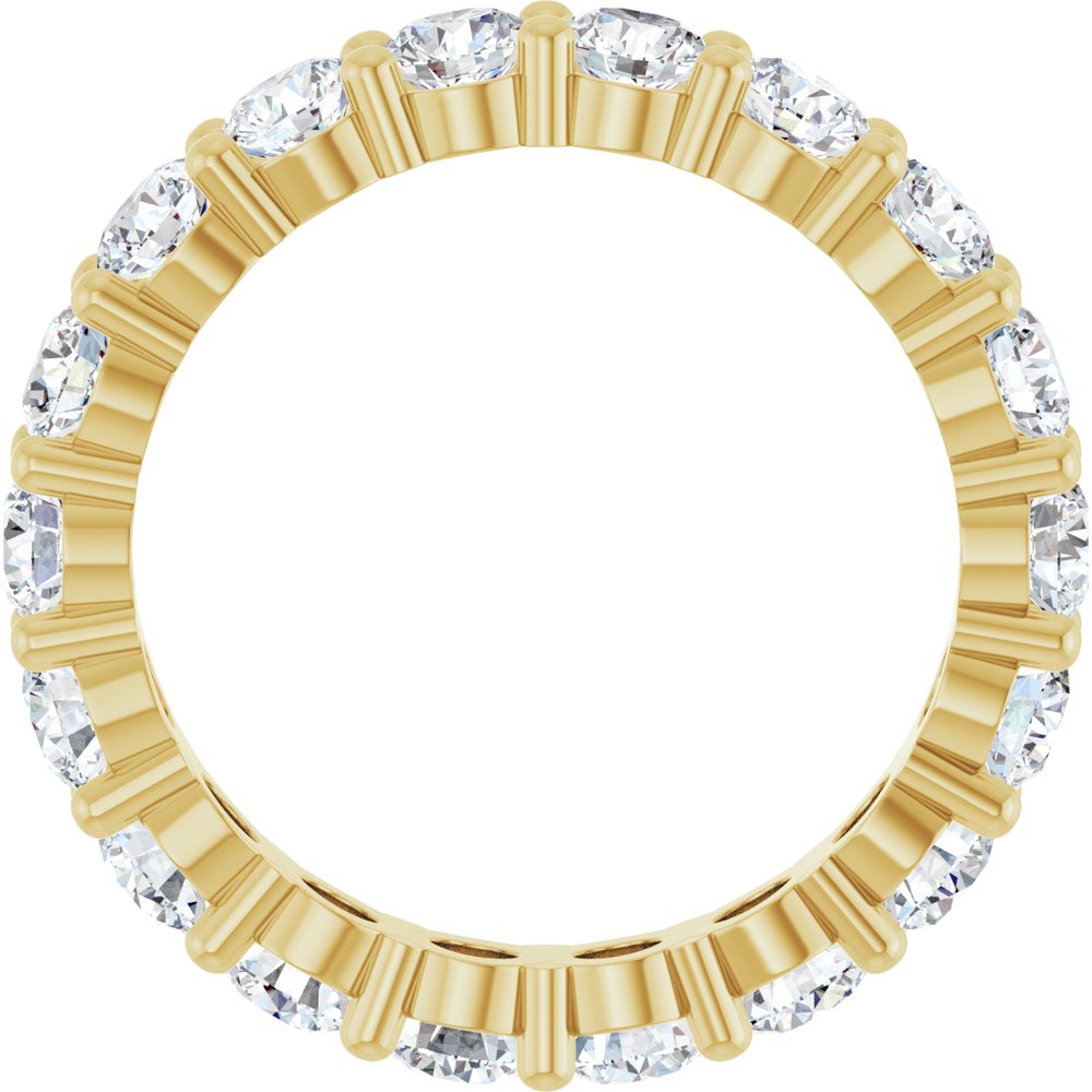 14K Yellow Gold 3 1/4 CTW Lab-Grown Diamond Eternity Band Size 7