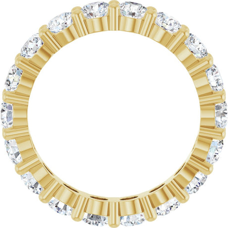 14K Yellow Gold 3 1/4 CTW Lab-Grown Diamond Eternity Band Size 7