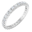 14K White 1 CTW Lab-Grown Diamond Eternity Band Size 7