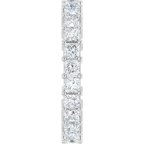 14K White Gold 2 1/3 CTW Natural Diamond Eternity Band Size 7