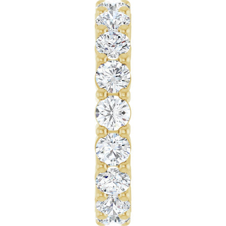 14K Yellow Gold 3 1/4 CTW Lab-Grown Diamond Eternity Band Size 7
