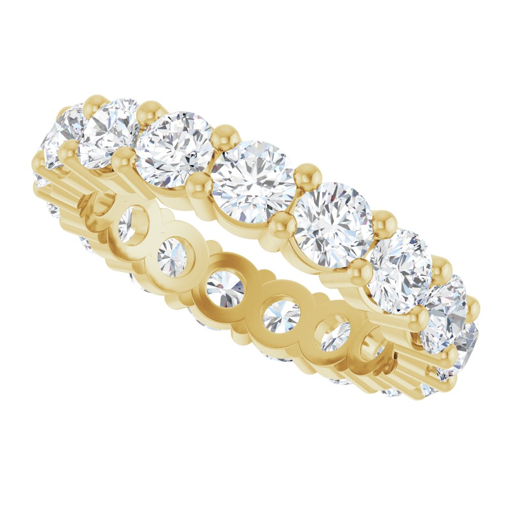14K Yellow Gold 3 1/2 CTW Lab-Grown Diamond Eternity Band Size 7