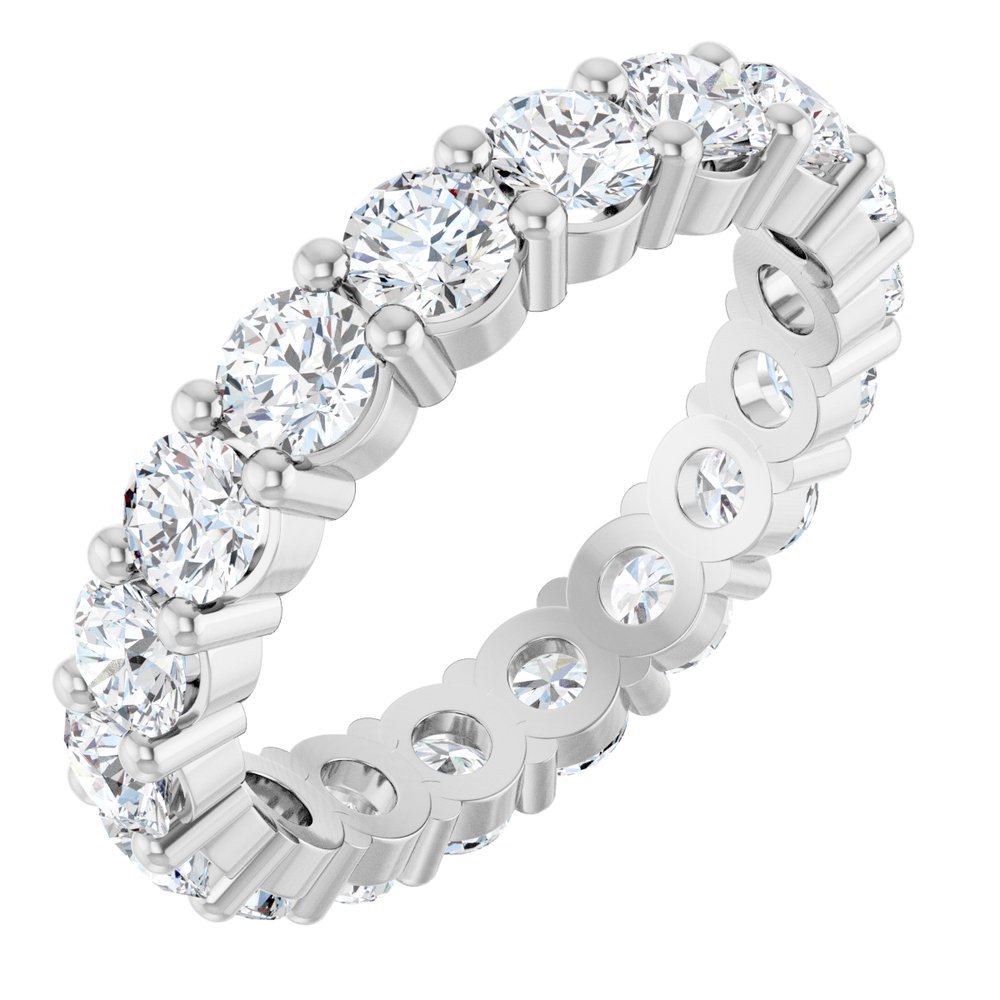 14K White Gold 2 7/8 CTW Lab-Grown Diamond Eternity Band Size 7