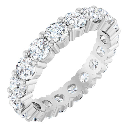 14K White Gold 2 7/8 CTW Lab-Grown Diamond Eternity Band Size 7
