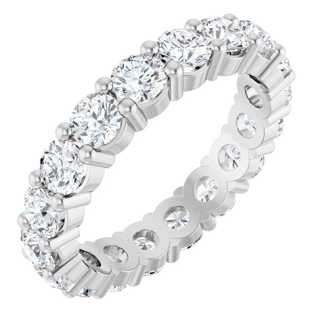 14K White Gold 2 7/8 CTW Lab-Grown Diamond Eternity Band Size 7