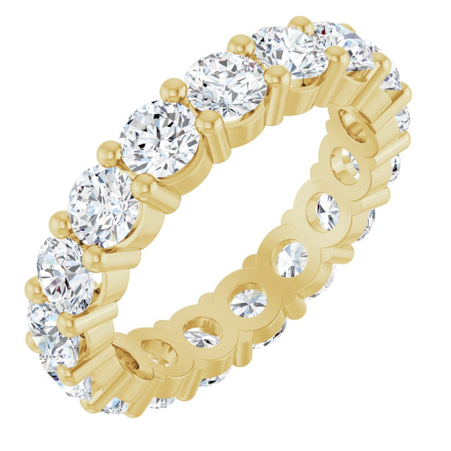14K Yellow Gold 3 1/2 CTW Lab-Grown Diamond Eternity Band Size 7