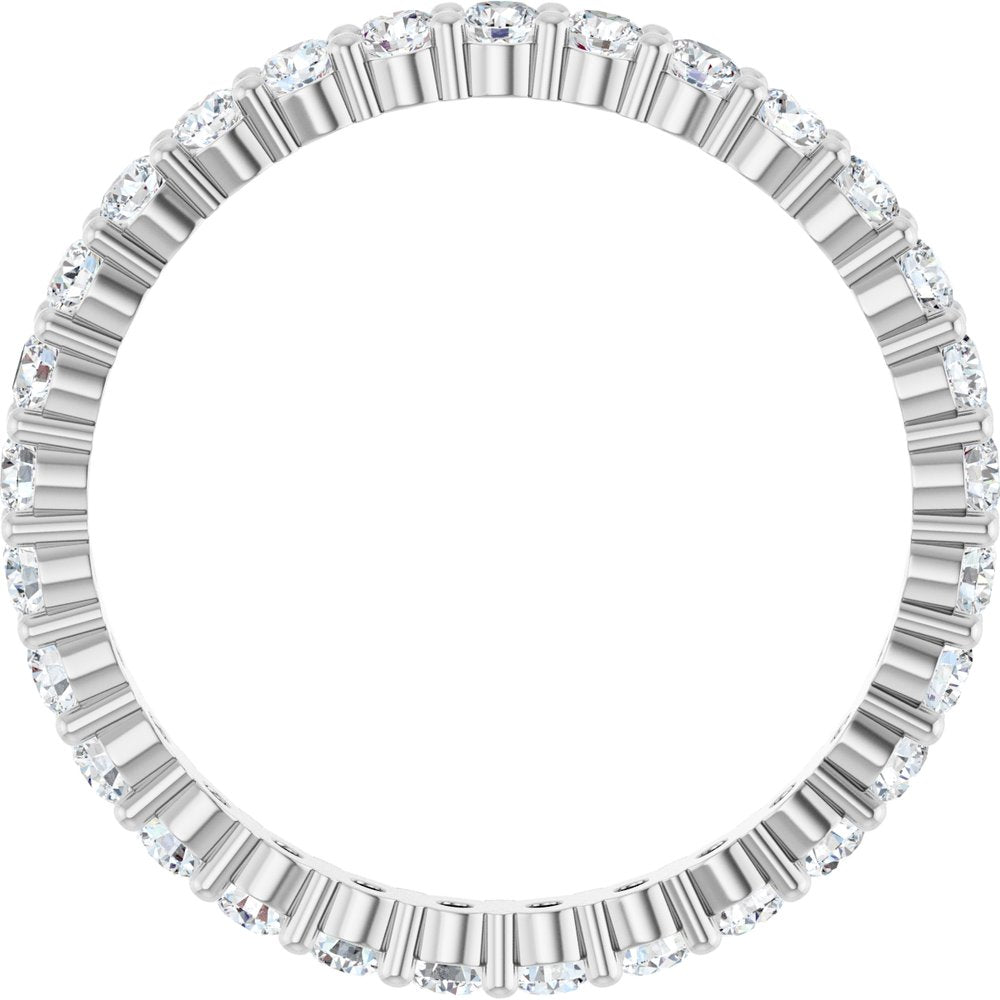 14K White 1 CTW Lab-Grown Diamond Eternity Band