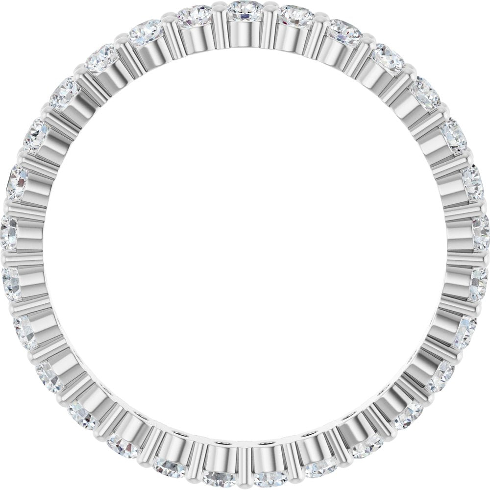 14K White 1 CTW Lab-Grown Diamond Eternity Band