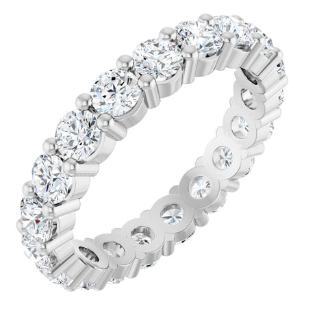 14K White Gold 2 1/4 CTW Lab-Grown Diamond Eternity Band Size 7