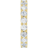 14K Yellow 2 CTW Lab-Grown Diamond Eternity Band Size 7