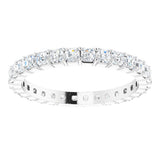 Platinum 1 1/2 CTW Natural Diamond Eternity Band Size 7