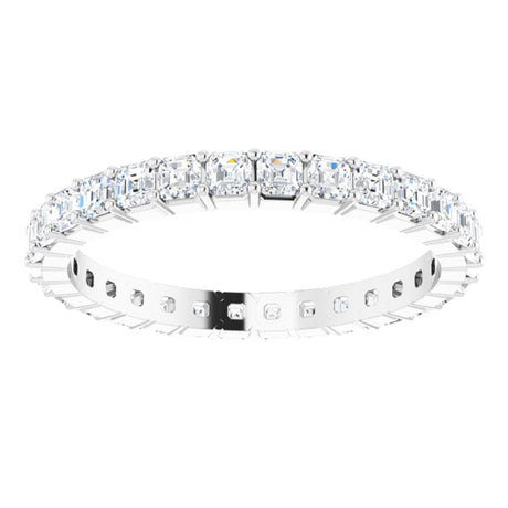 Platinum 1 1/2 CTW Natural Diamond Eternity Band Size 7