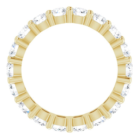 14K Yellow Gold 2 7/8 CTW Lab-Grown Diamond Eternity Band Size 7.5