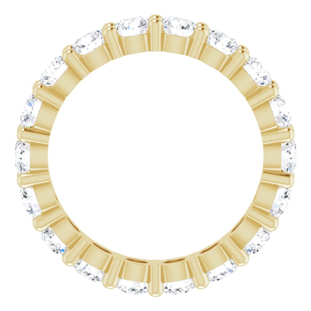 14K Yellow Gold 2 7/8 CTW Lab-Grown Diamond Eternity Band Size 7.5