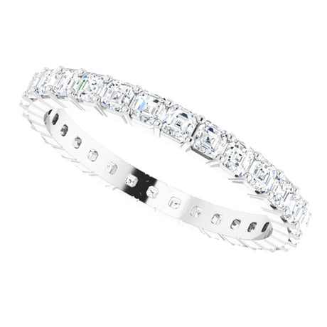 Platinum 1 1/2 CTW Natural Diamond Eternity Band Size 7